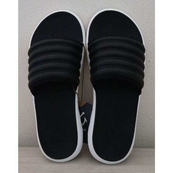 Olukai 10531-4040 Men's Sz 13D Black Komo Water-Resistant Slide Sandals - Picture 9 of 9